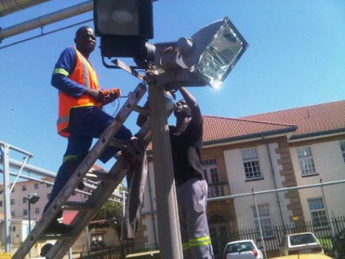 Maintenance of lighting at Steve Biko Hospital( Tshwane).